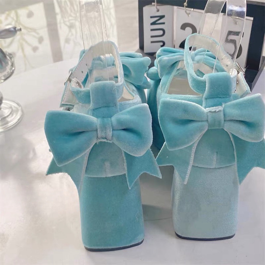 ♡ Girl Tina ♡ - Velvet High Heels