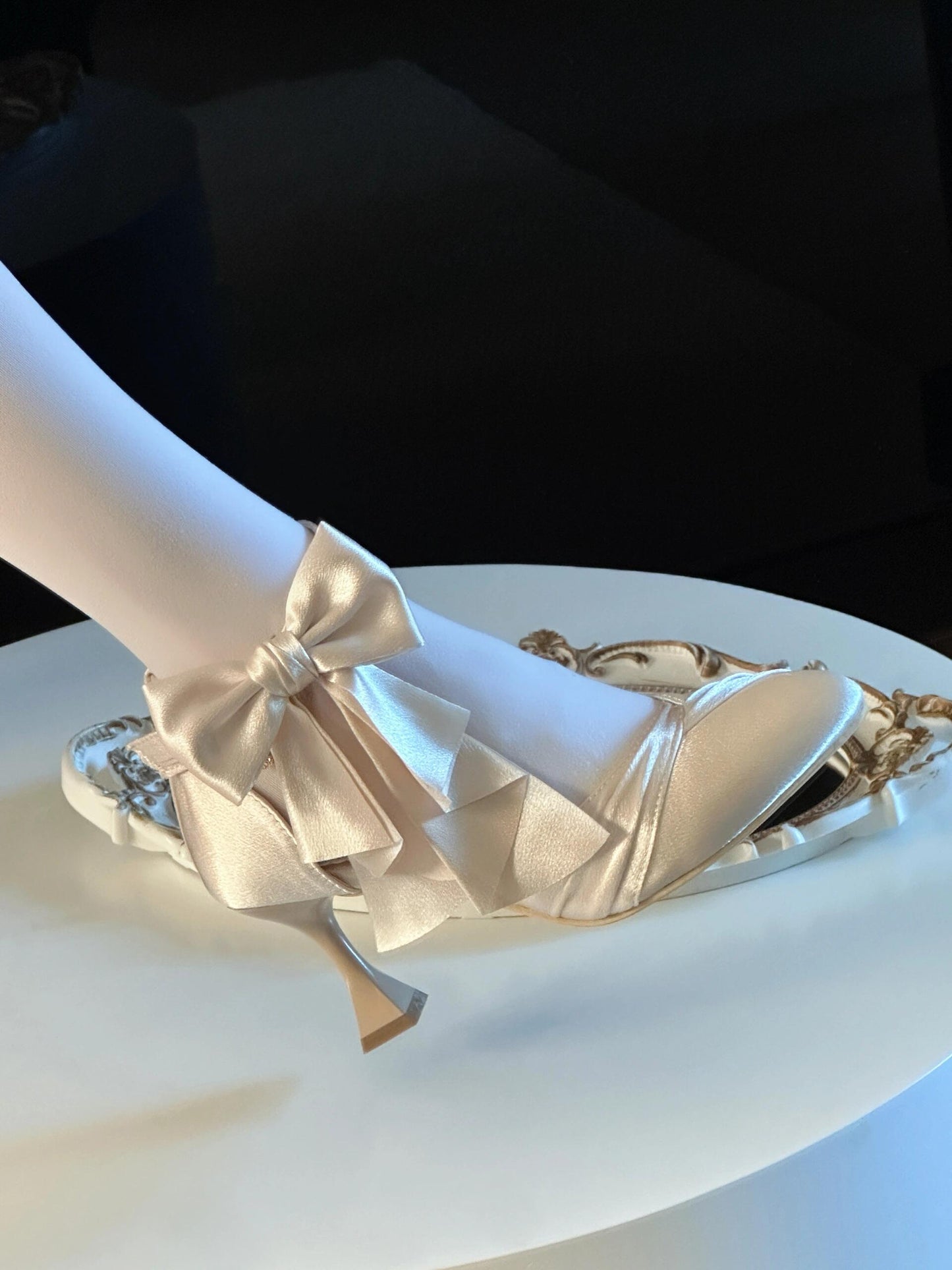 ♡ Crown ♡ - Satin Wedding Heels