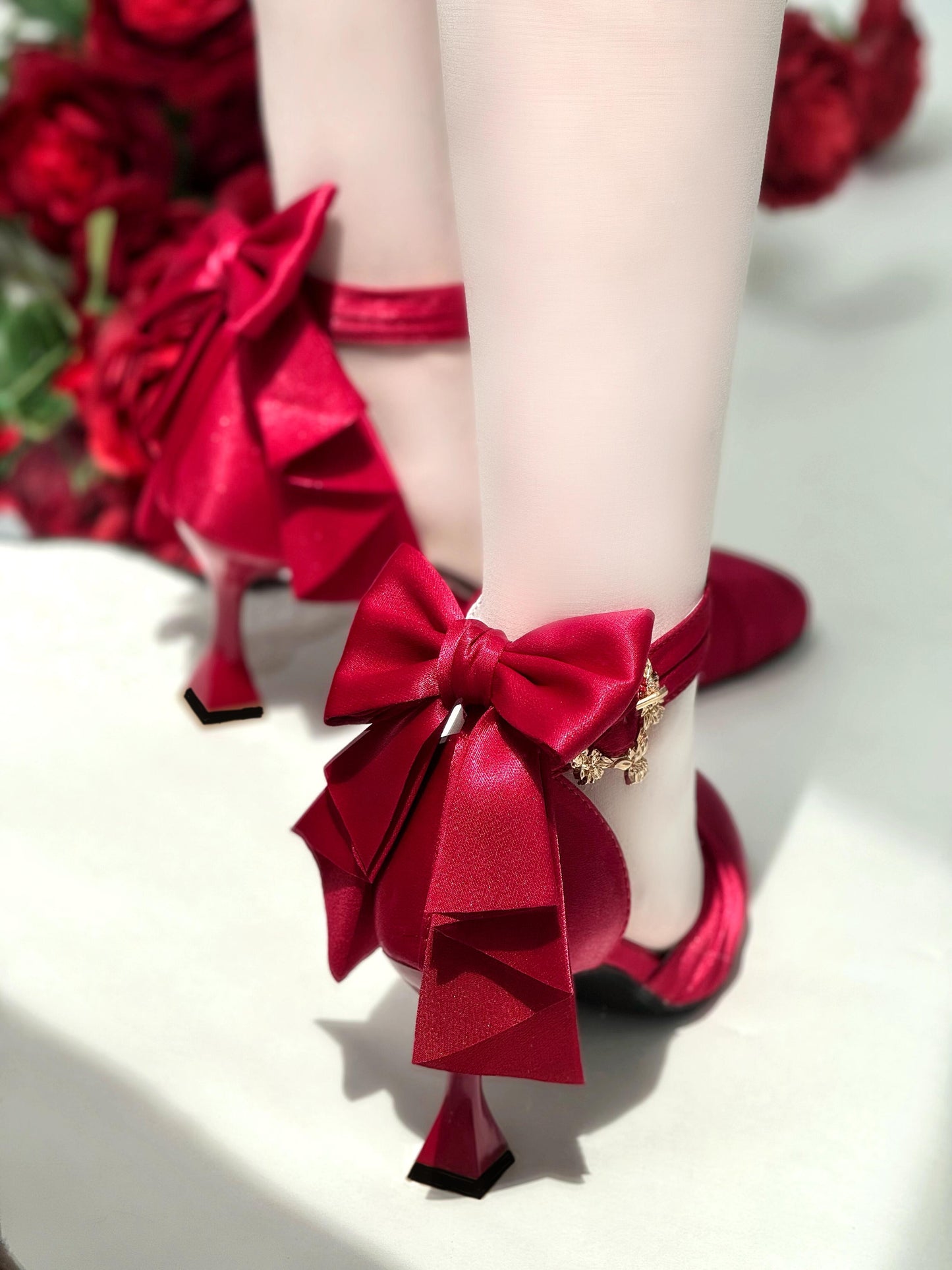 ♡ Crown ♡ - Satin Wedding Heels