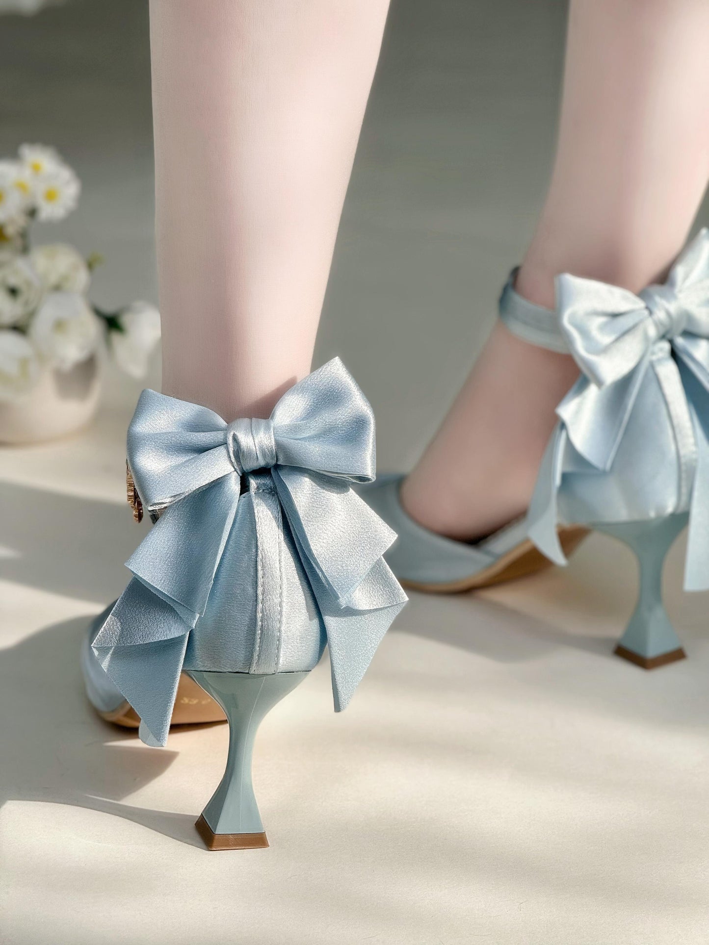 ♡ Crown ♡ - Satin Wedding Heels