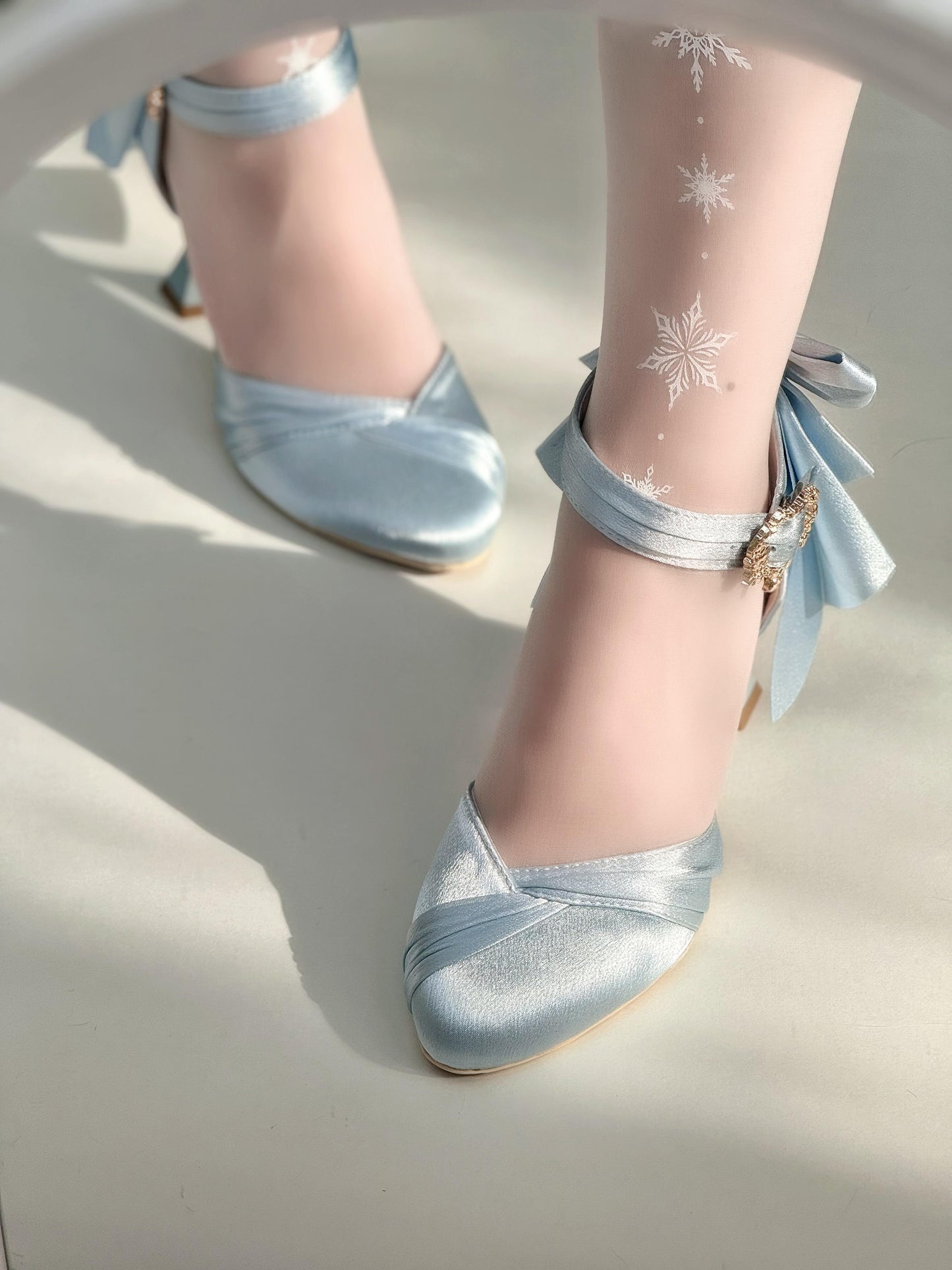 ♡ Crown ♡ - Satin Wedding Heels