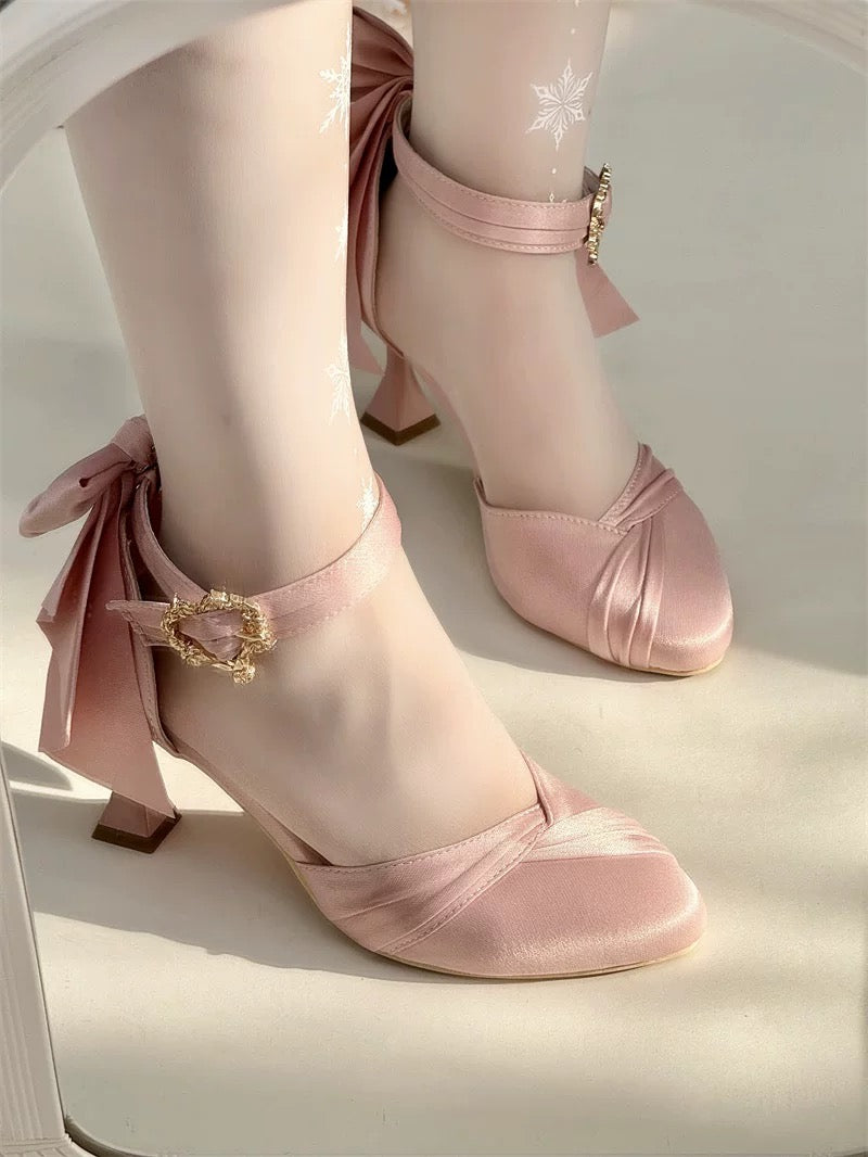 ♡ Crown ♡ - Satin Wedding Heels