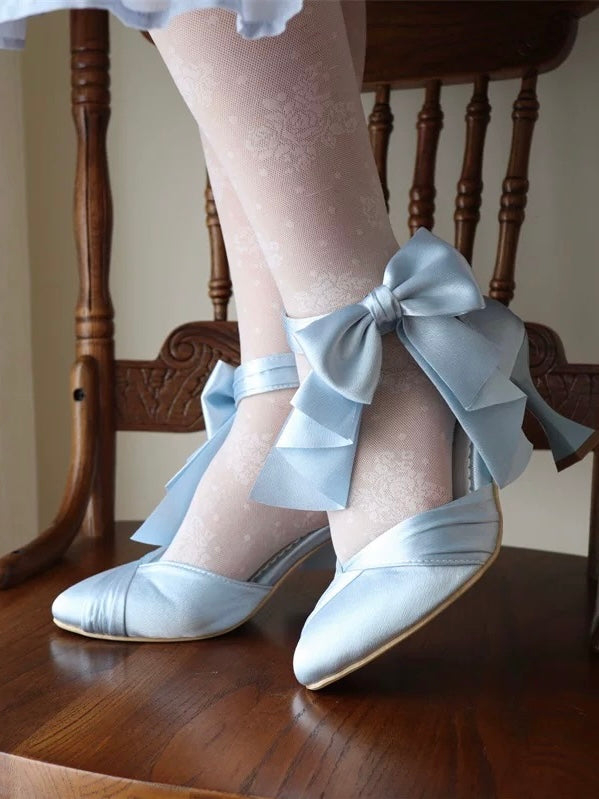 ♡ Crown ♡ - Satin Wedding Heels