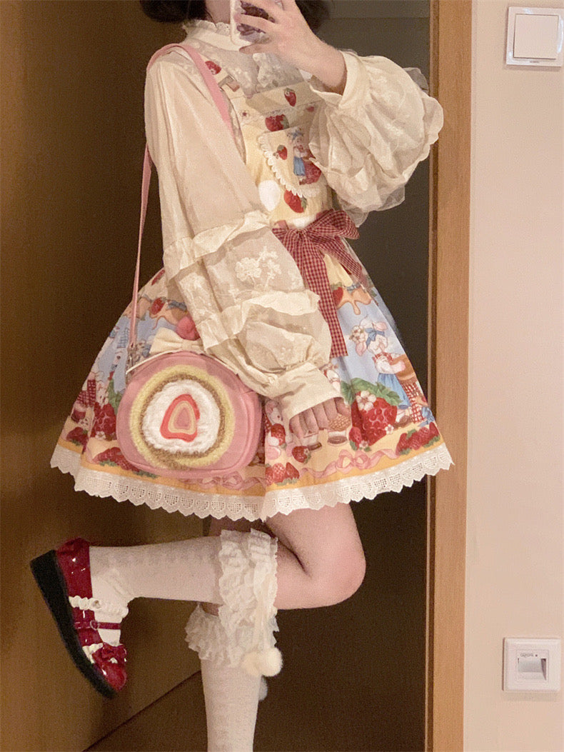 ♡ Strawberry Roll Bag ♡
