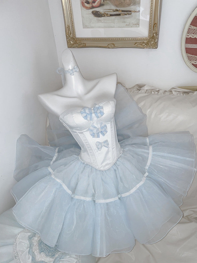 ♡ Baby Princess ♡ - Blue Dress Set