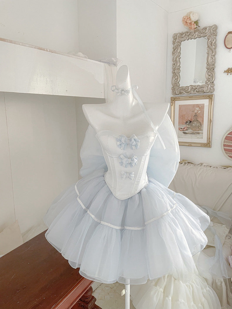 ♡ Baby Princess ♡ - Blue Dress Set