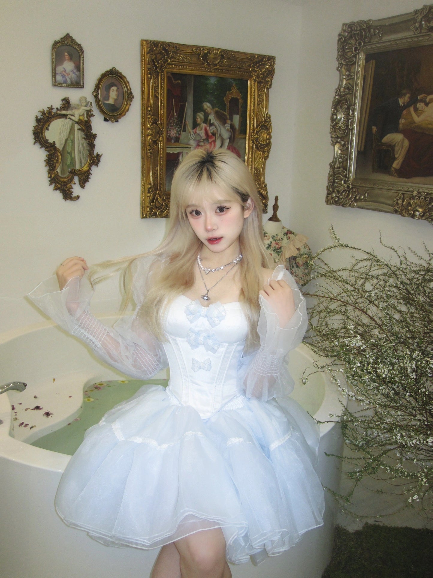 ♡ Baby Princess ♡ - Blue Dress Set