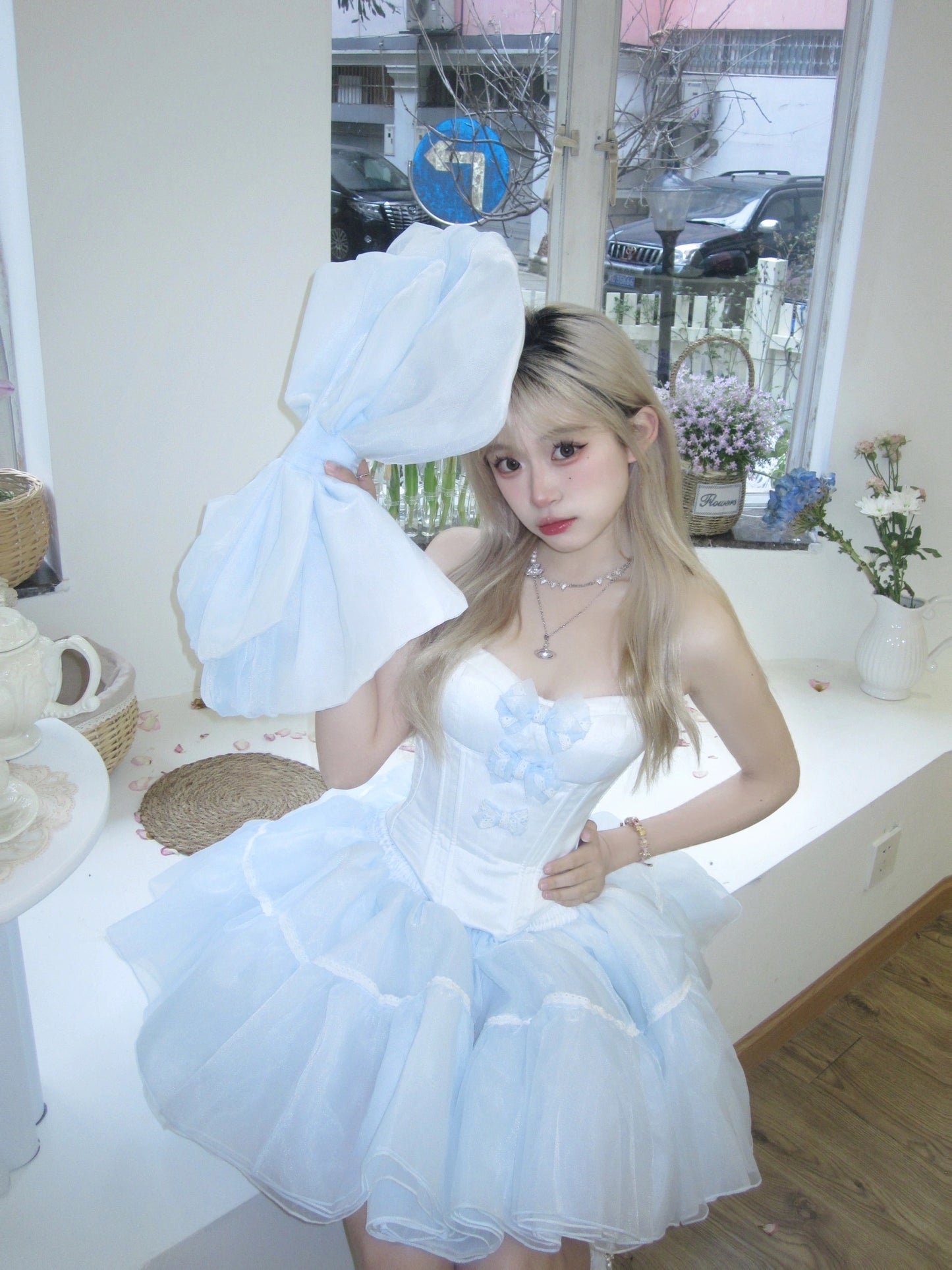 ♡ Baby Princess ♡ - Blue Dress Set