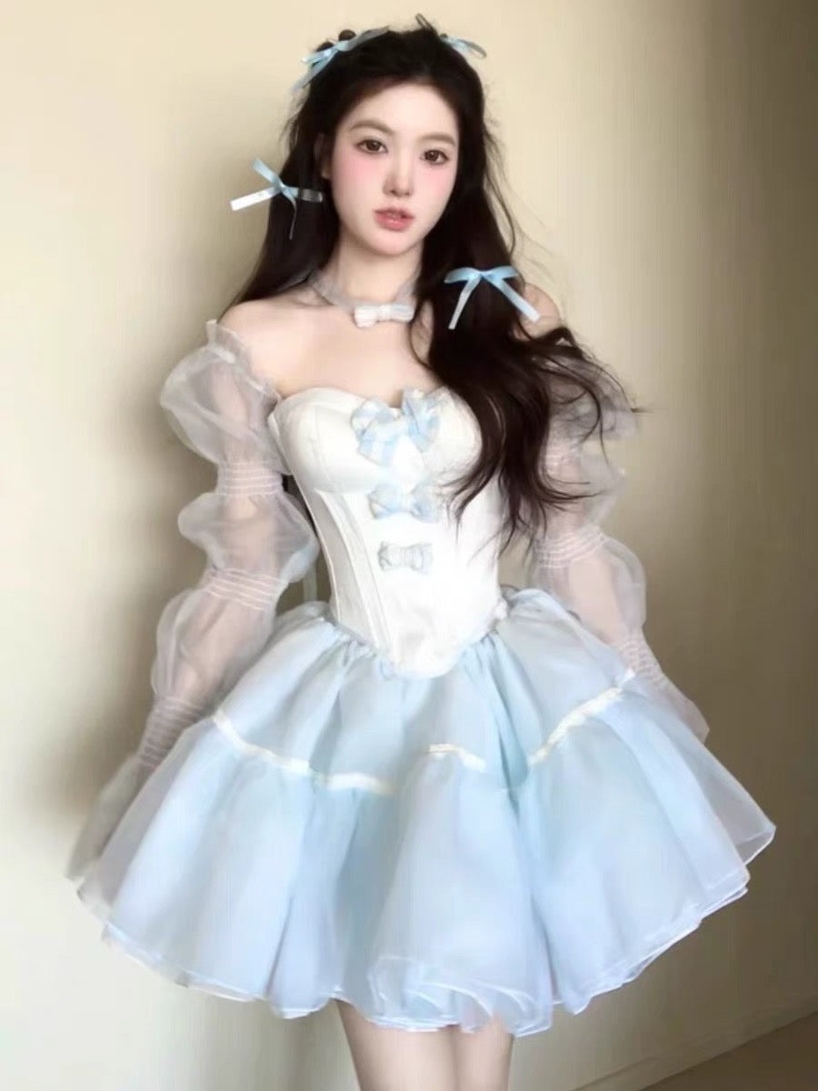 ♡ Baby Princess ♡ - Blue Dress Set