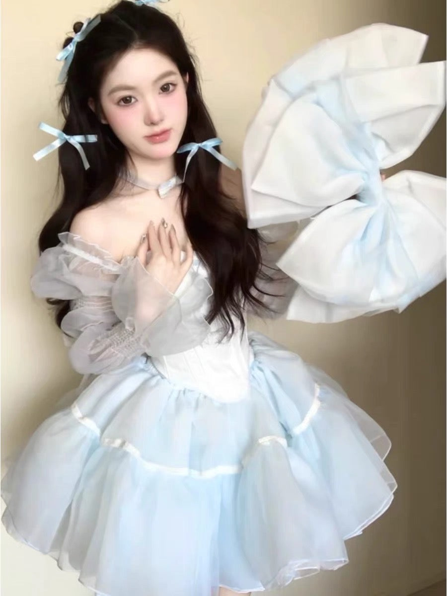 ♡ Baby Princess ♡ - Blue Dress Set