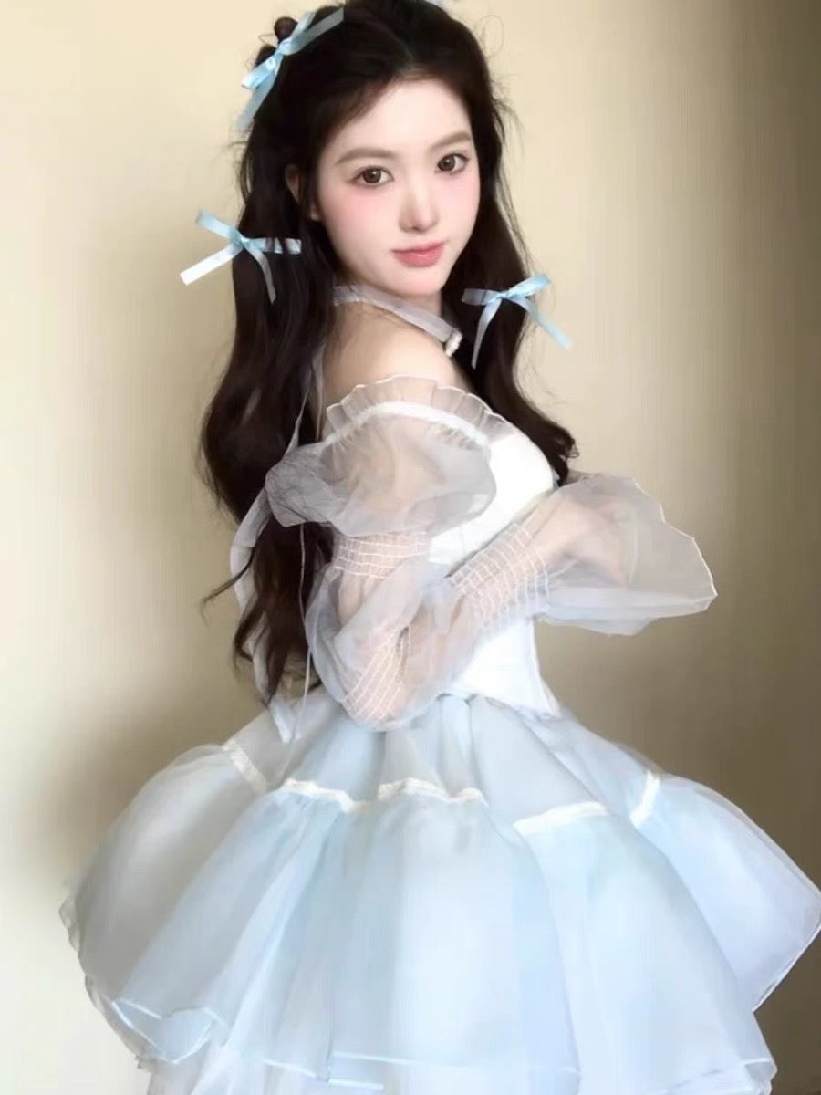 ♡ Baby Princess ♡ - Blue Dress Set