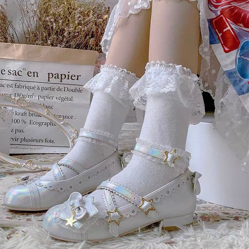 ♡ Lace Trim Ankle Socks ♡