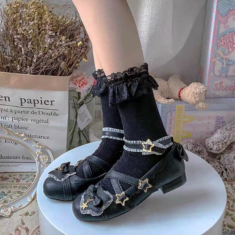 ♡ Lace Trim Ankle Socks ♡