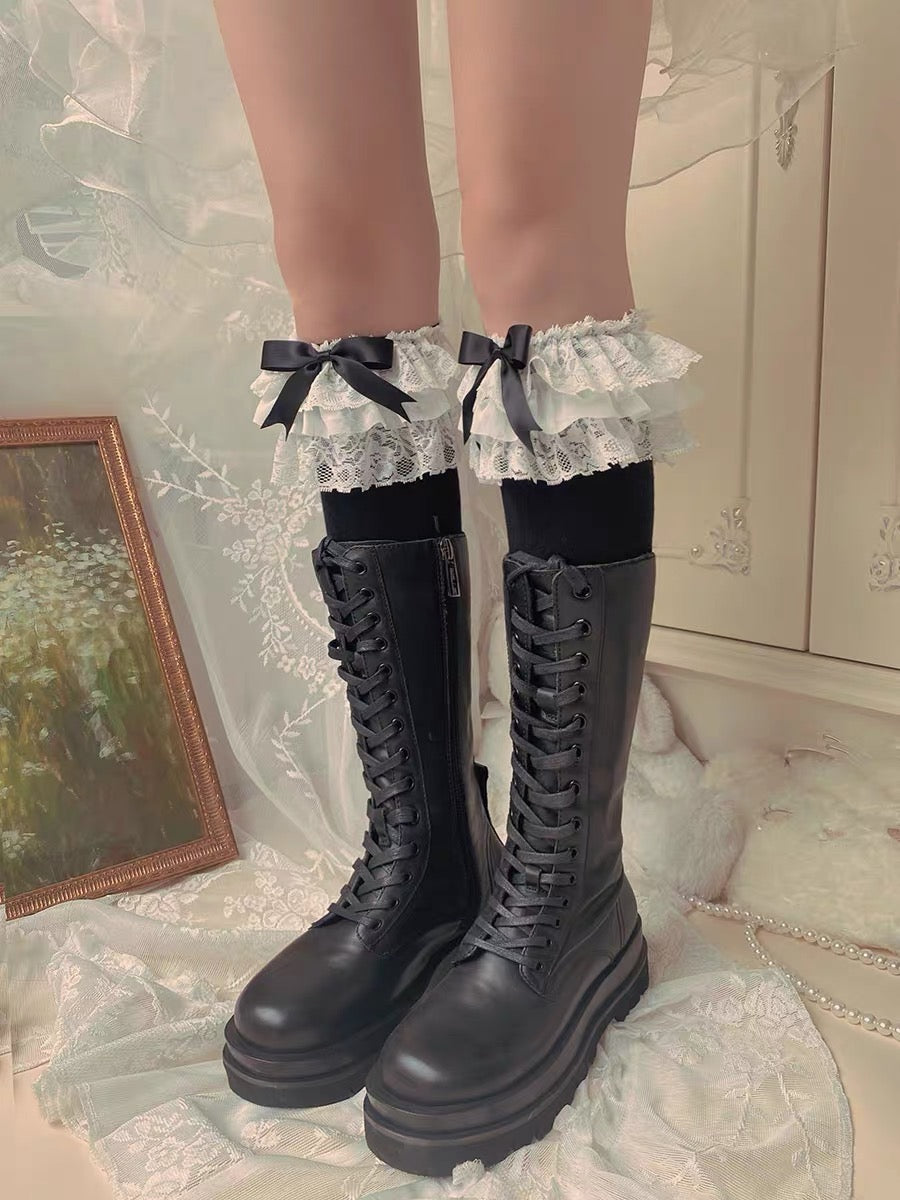 ♡ Lolita Layered Lace Socks ♡