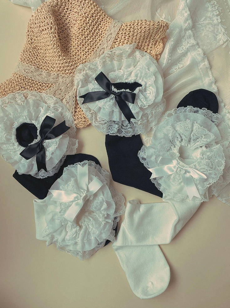 ♡ Lolita Layered Lace Socks ♡