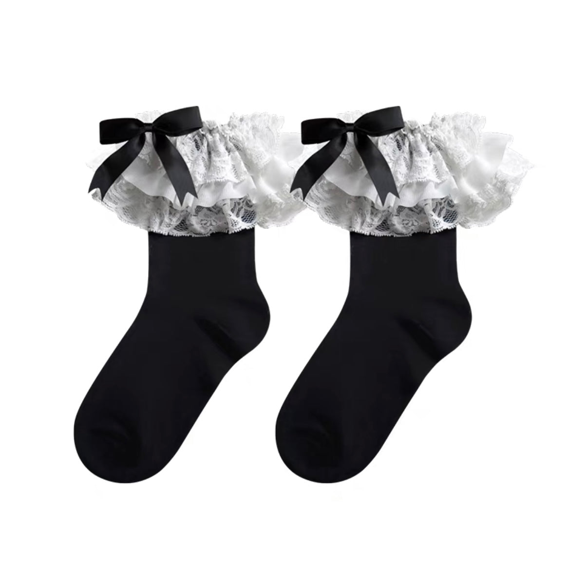 ♡ Lolita Layered Lace Socks ♡