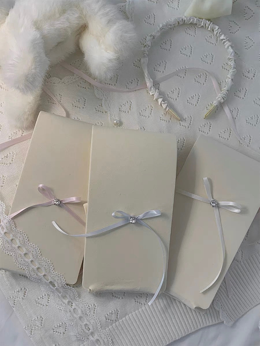 ♡ Milky White Velvet Pantyhose ♡