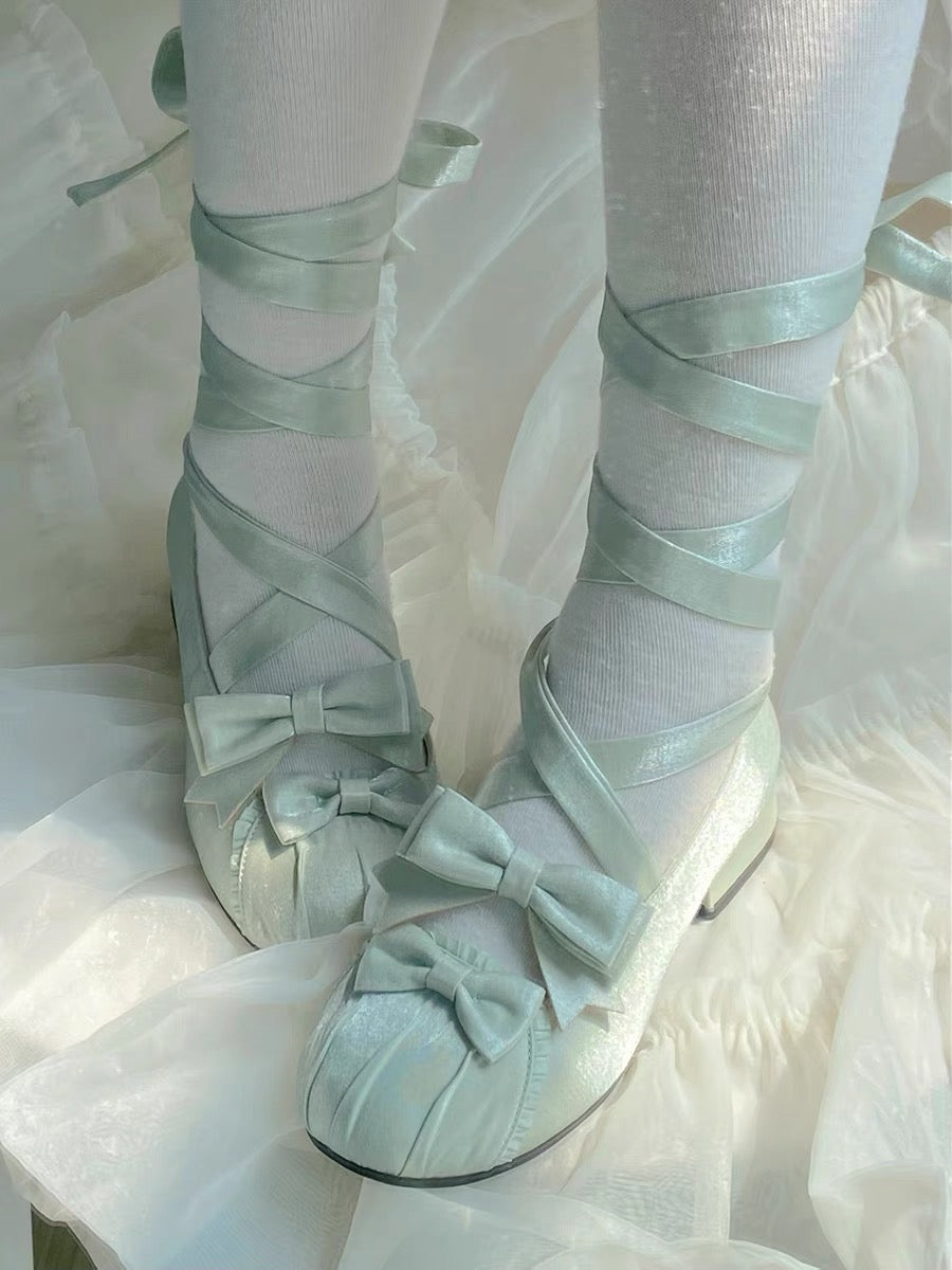 ♡ Lace Ballet ♡ - Low Heels