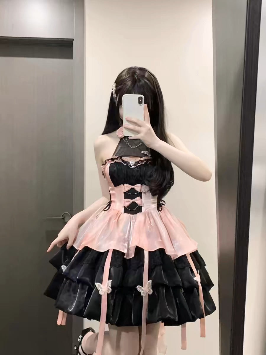 ♡ The Promise of Love ♡ - Black&Pink Dolly Dress Set
