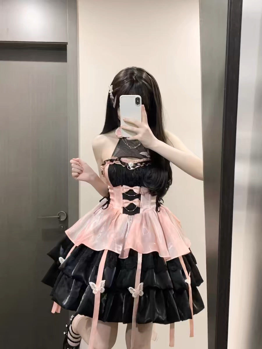 ♡ The Promise of Love ♡ - Black&Pink Dolly Dress Set