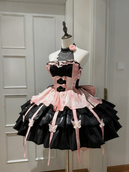 ♡ The Promise of Love ♡ - Black&Pink Dolly Dress Set