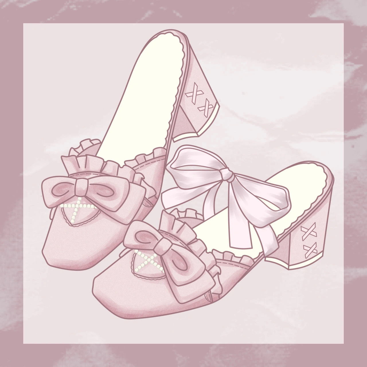 ♡ Siren Melody ♡ - Lace-Up Mules
