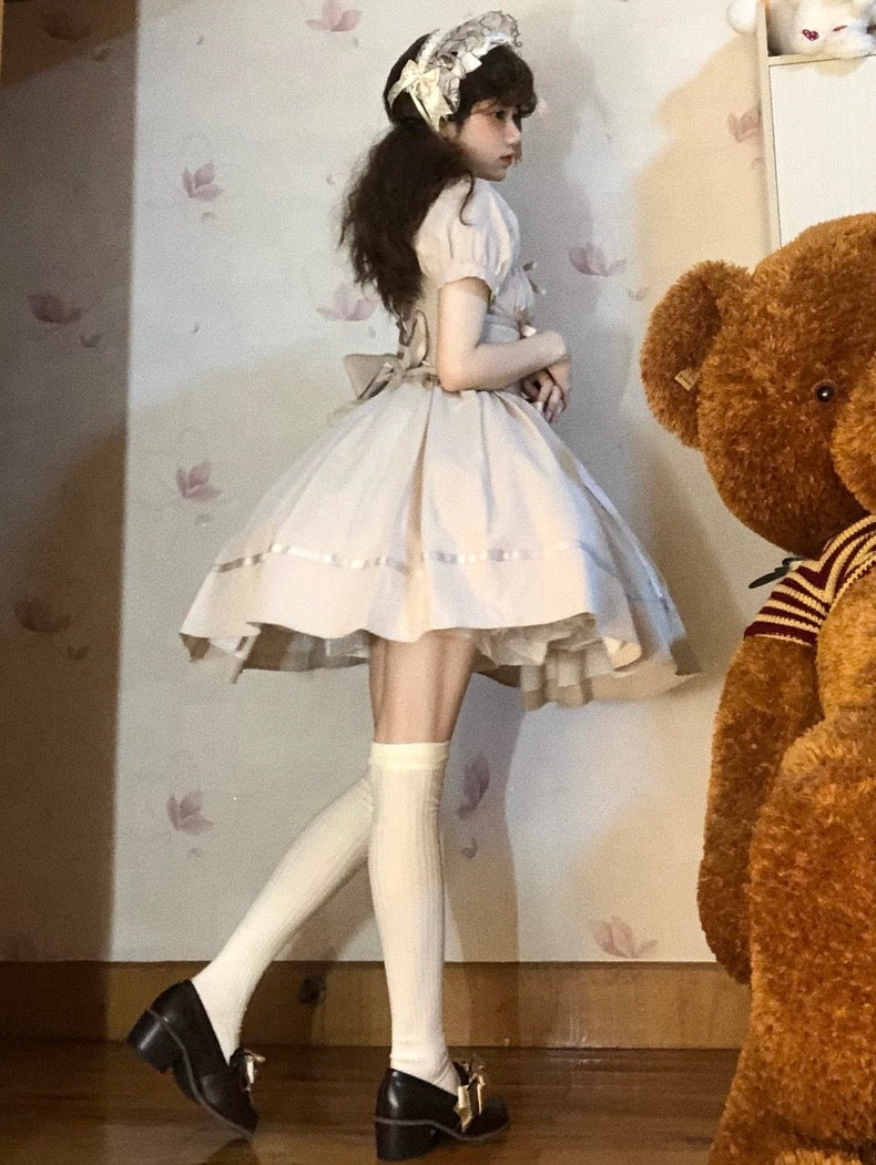 ♡ Grey Ribbon ♡ - Dolly Dress
