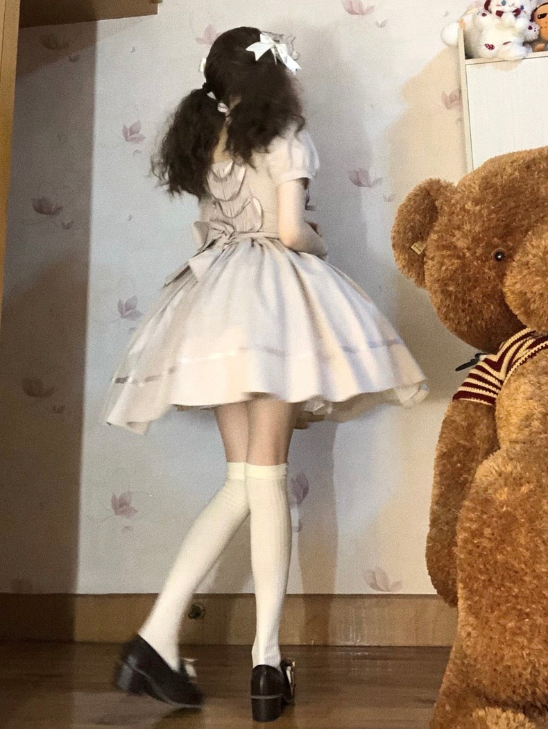 ♡ Grey Ribbon ♡ - Dolly Dress
