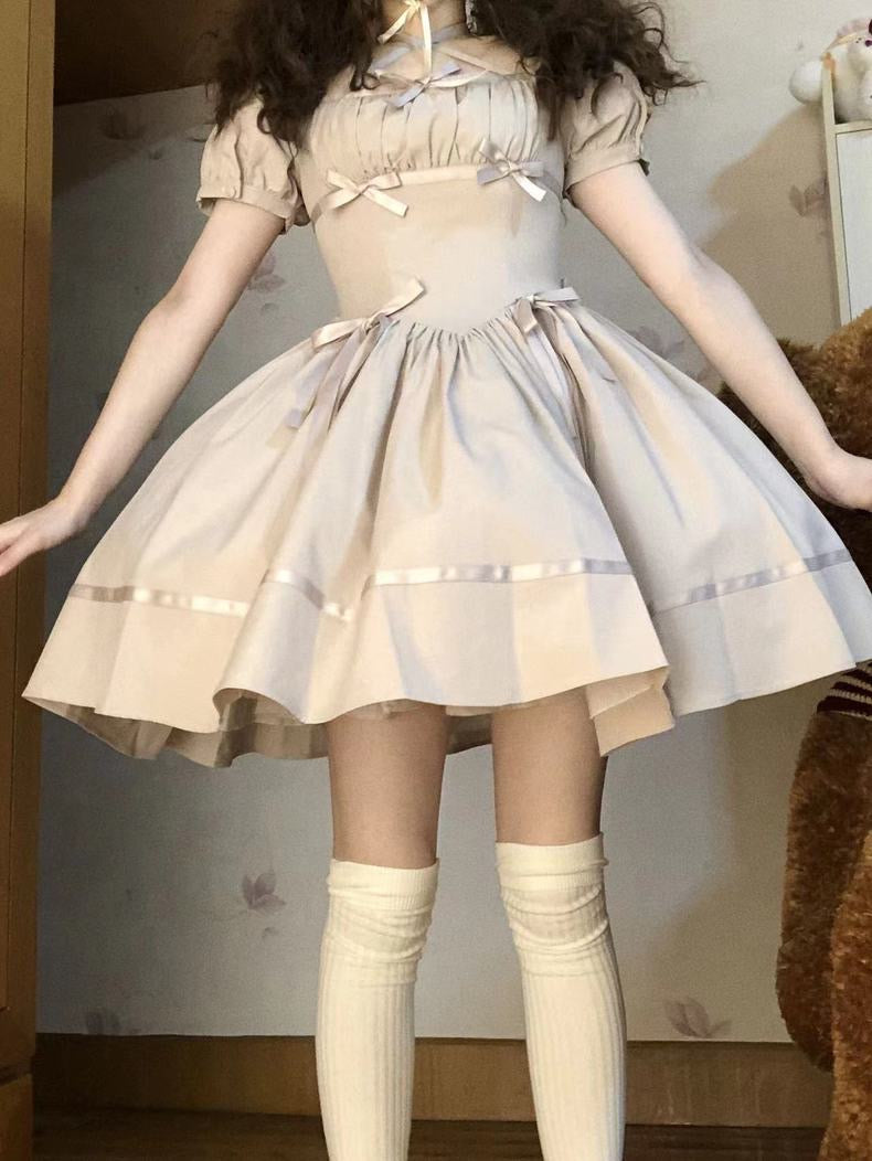 ♡ Grey Ribbon ♡ - Dolly Dress