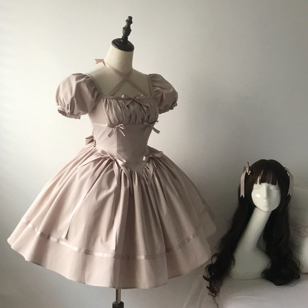 ♡ Grey Ribbon ♡ - Dolly Dress
