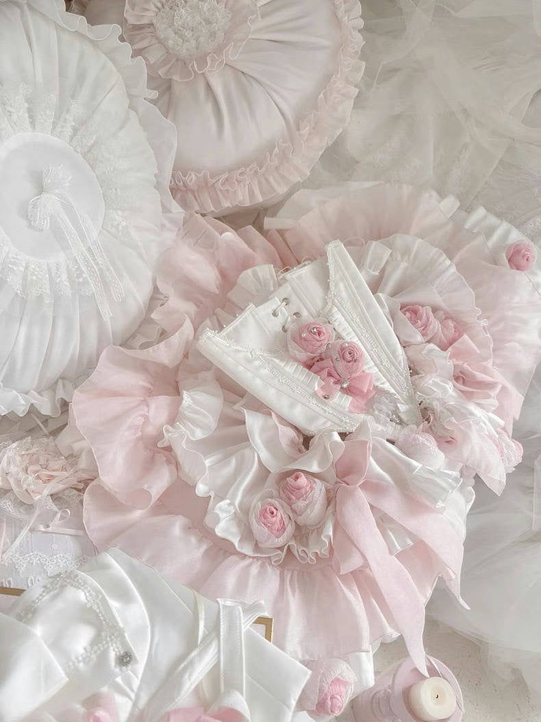 ♡ Dreamlike Grace ♡ - Pink Princess Dress Set