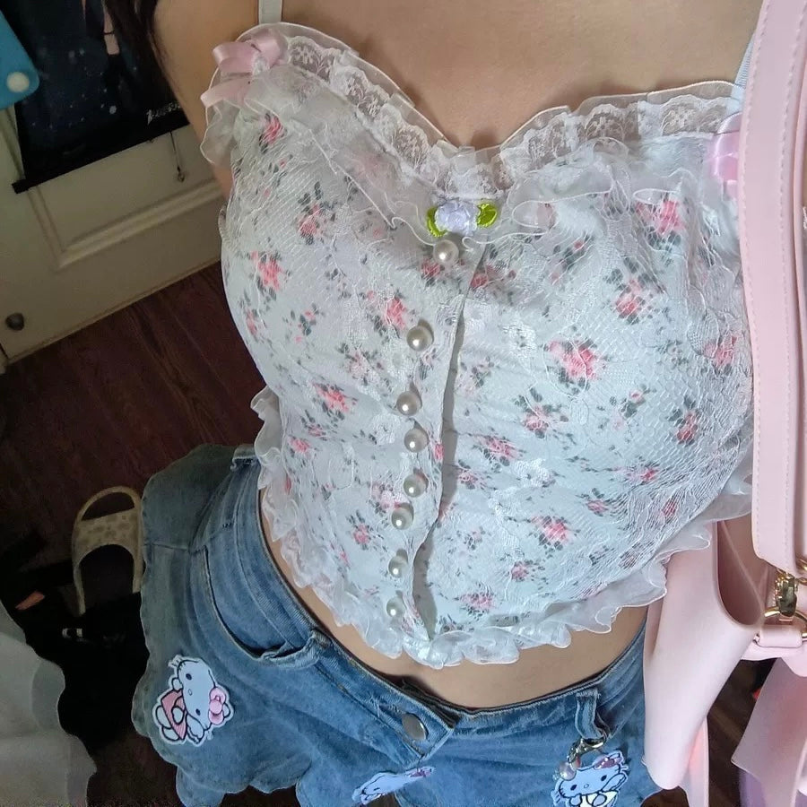 ♡ Handmade Floral Cami ♡