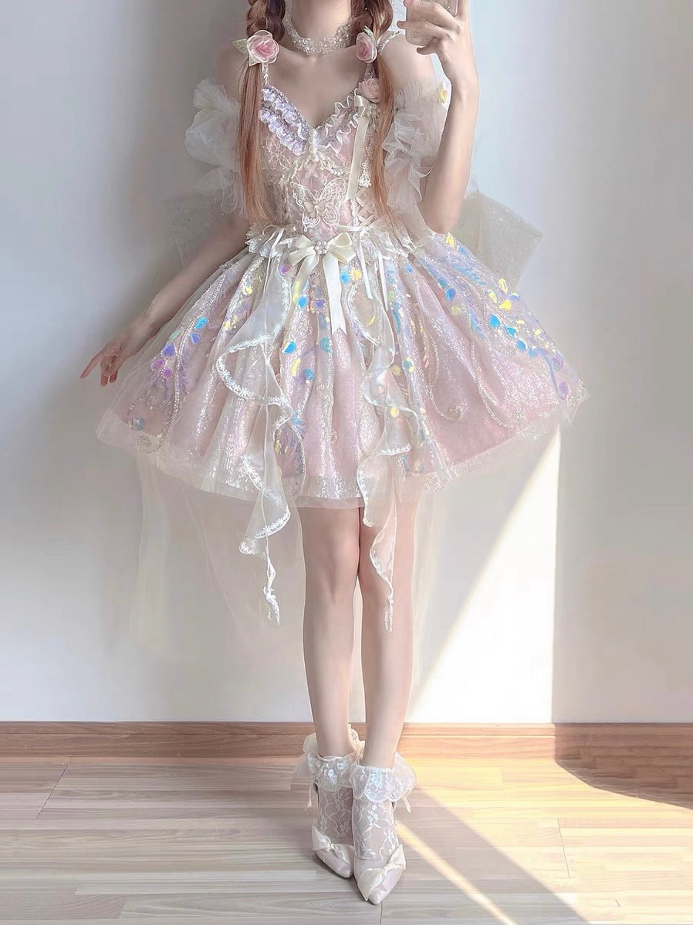 ♡ Dreamland ♡ - Bridal Embroidered Dolly Dress
