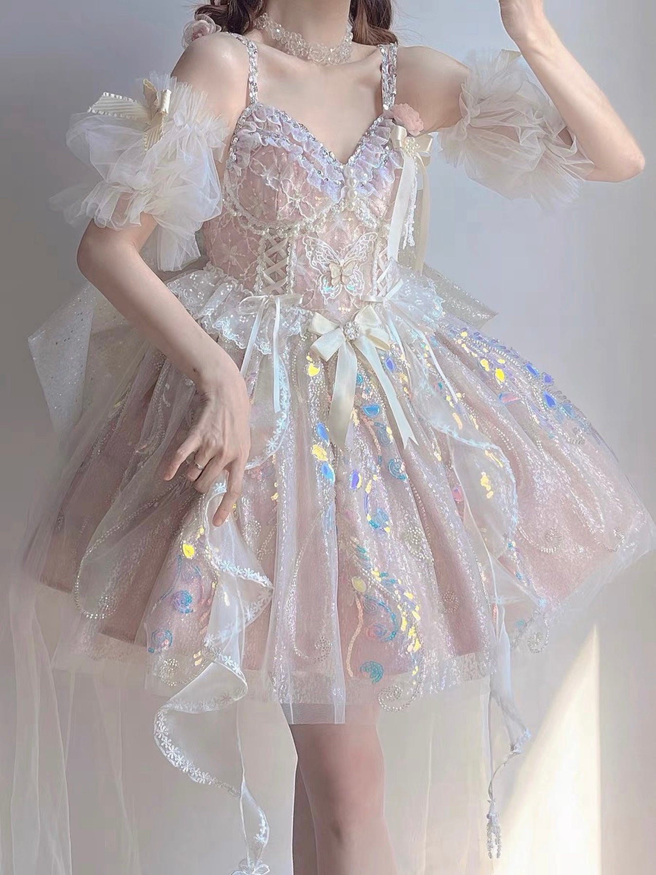 ♡ Dreamland ♡ - Bridal Embroidered Dolly Dress