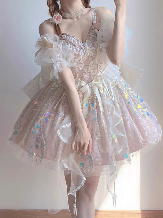 ♡ Dreamland ♡ - Bridal Embroidered Dolly Dress