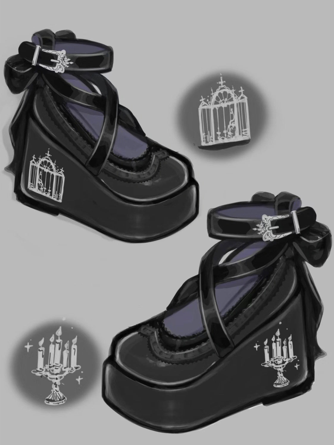 ♡ Witch's Gala ♡ - Gothic Platforms