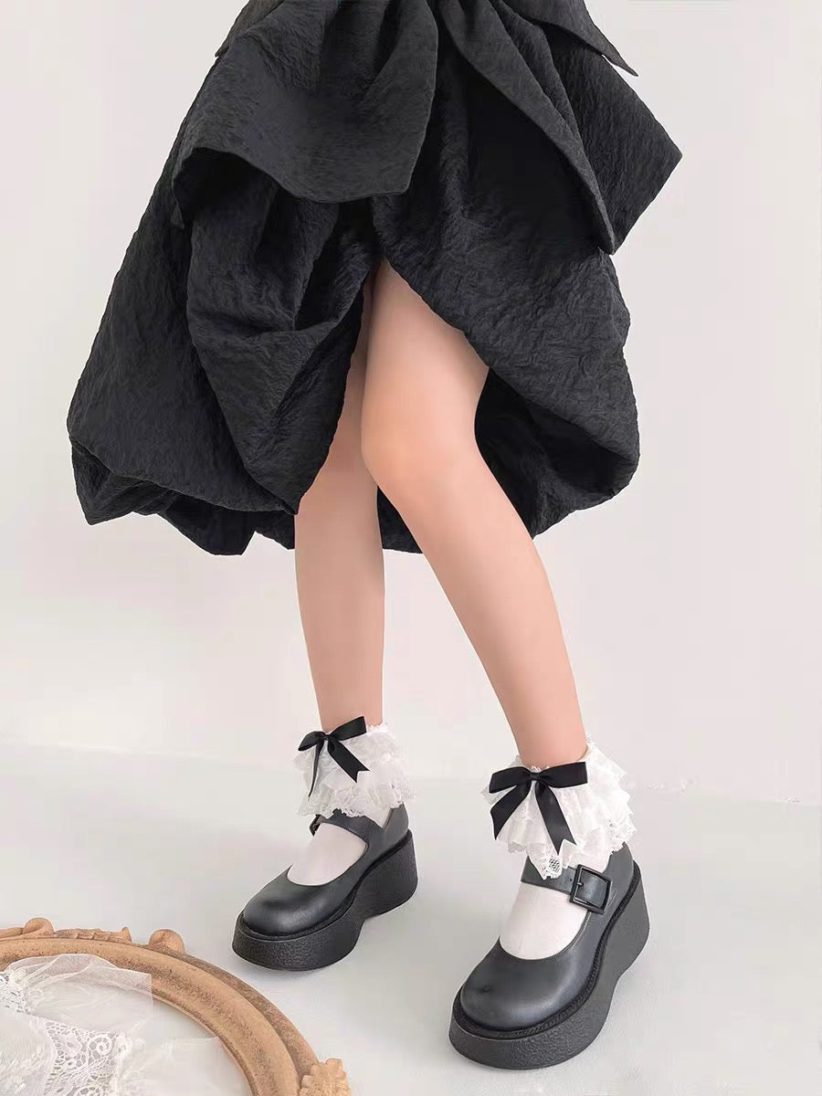 ♡ Lolita Layered Lace Socks ♡