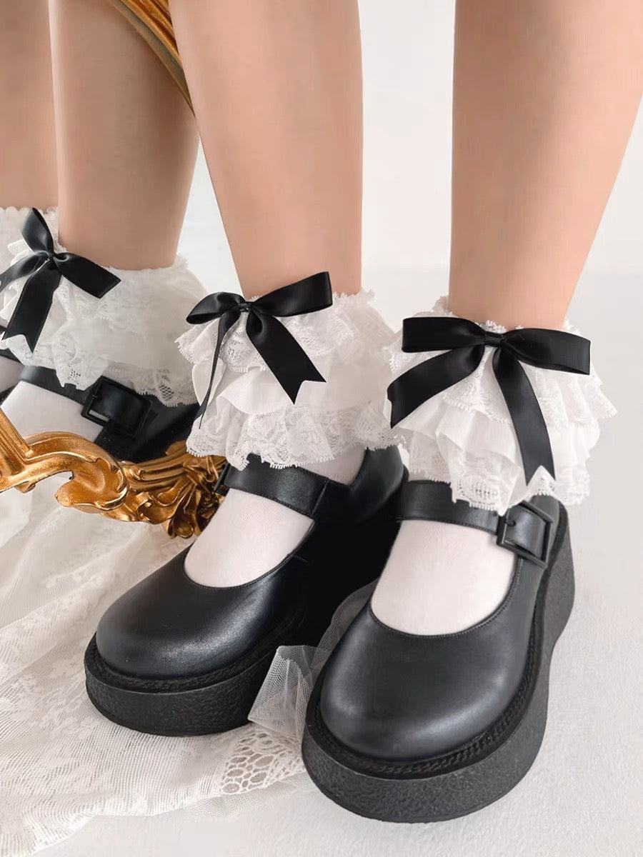♡ Lolita Layered Lace Socks ♡