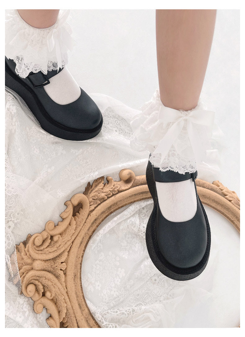 ♡ Lolita Layered Lace Socks ♡