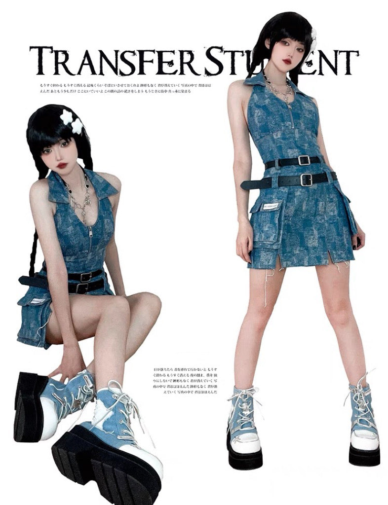♡ Transfer Student ♡ - Canvas Platform Bootie