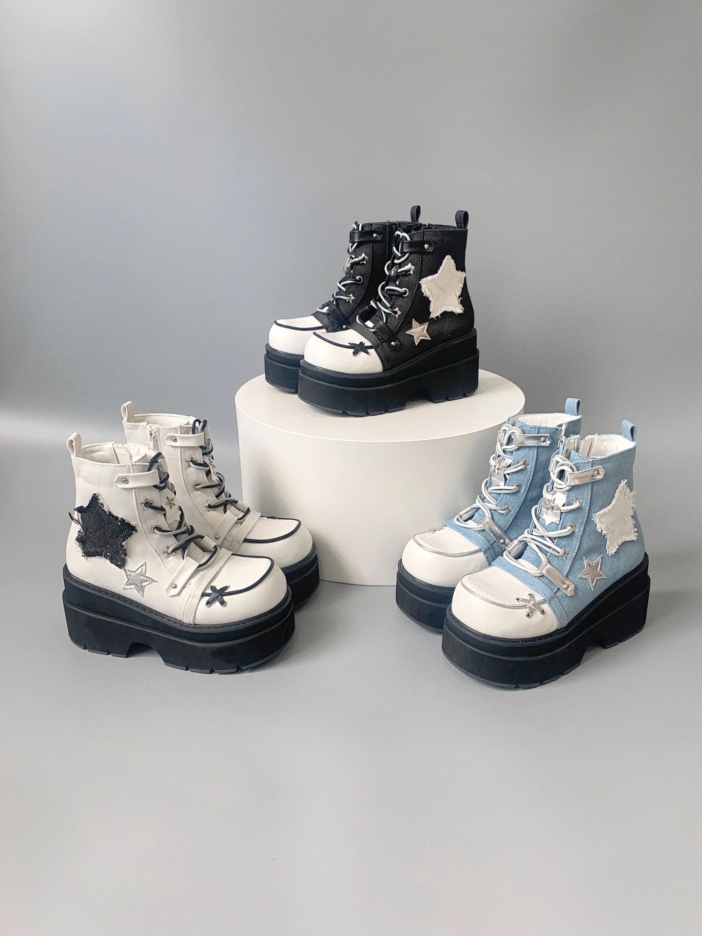 ♡ Transfer Student ♡ - Canvas Platform Bootie