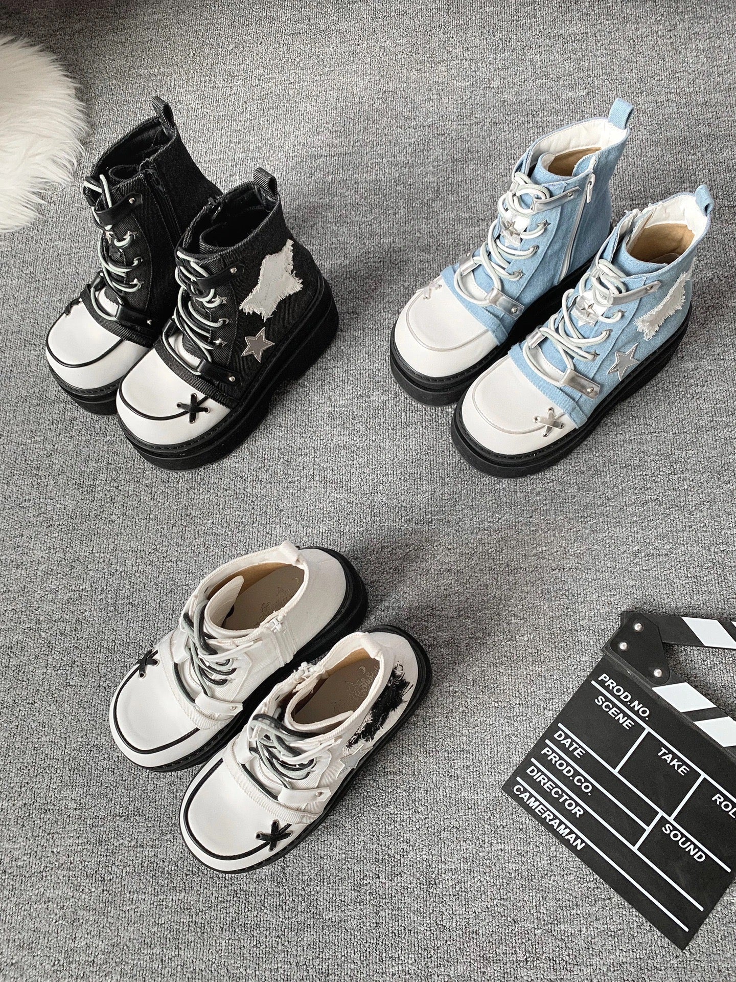 ♡ Transfer Student ♡ - Canvas Platform Bootie