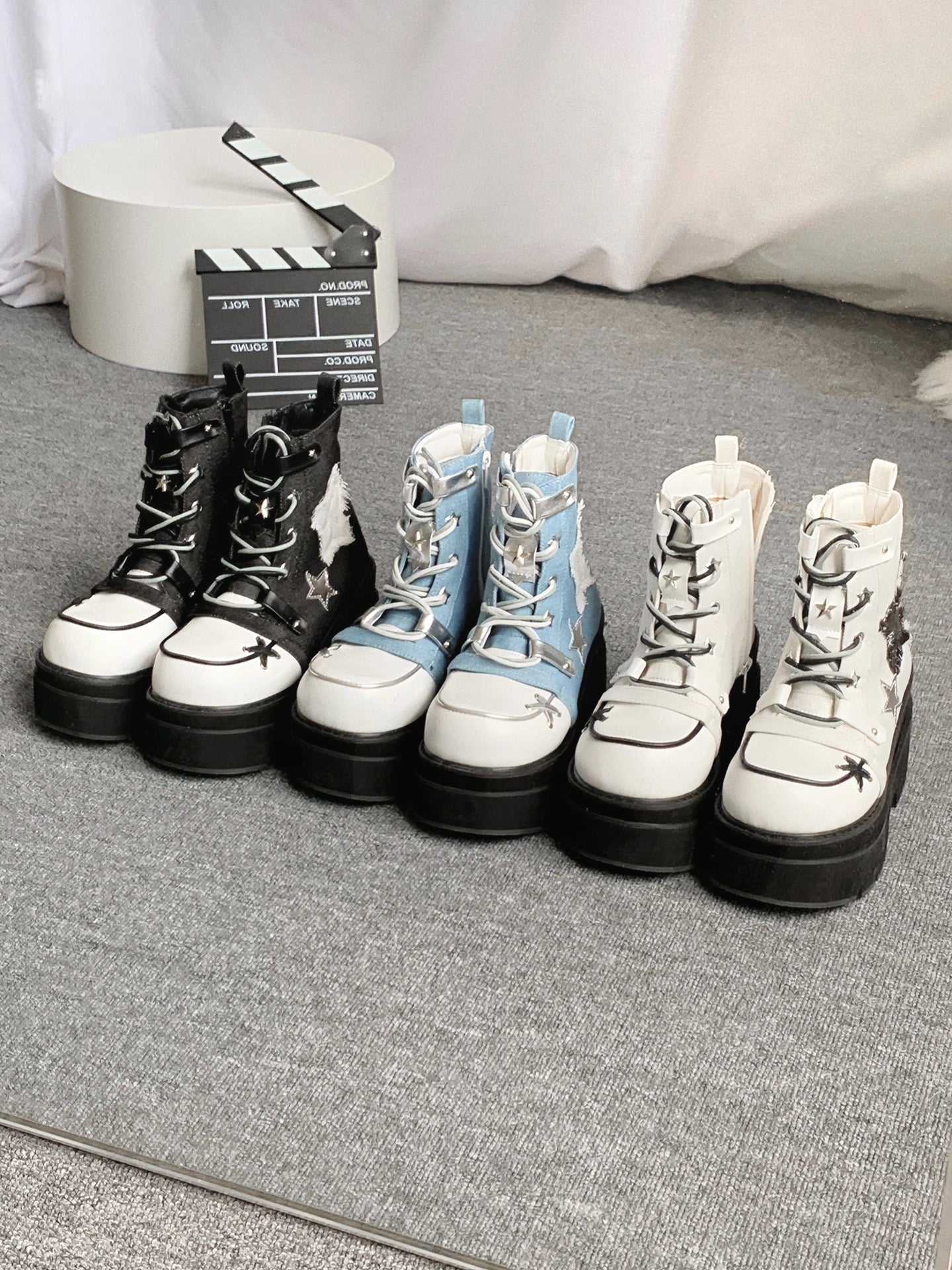 ♡ Transfer Student ♡ - Canvas Platform Bootie