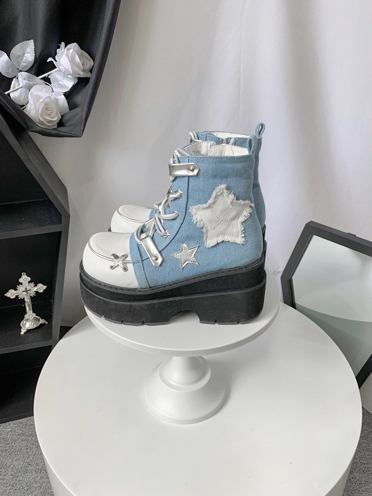 ♡ Transfer Student ♡ - Canvas Platform Bootie