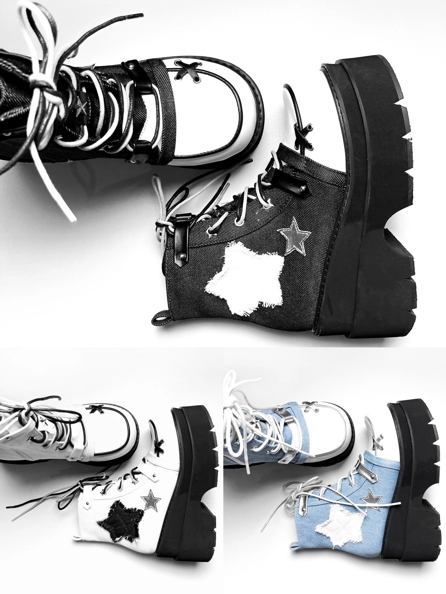 ♡ Transfer Student ♡ - Canvas Platform Bootie