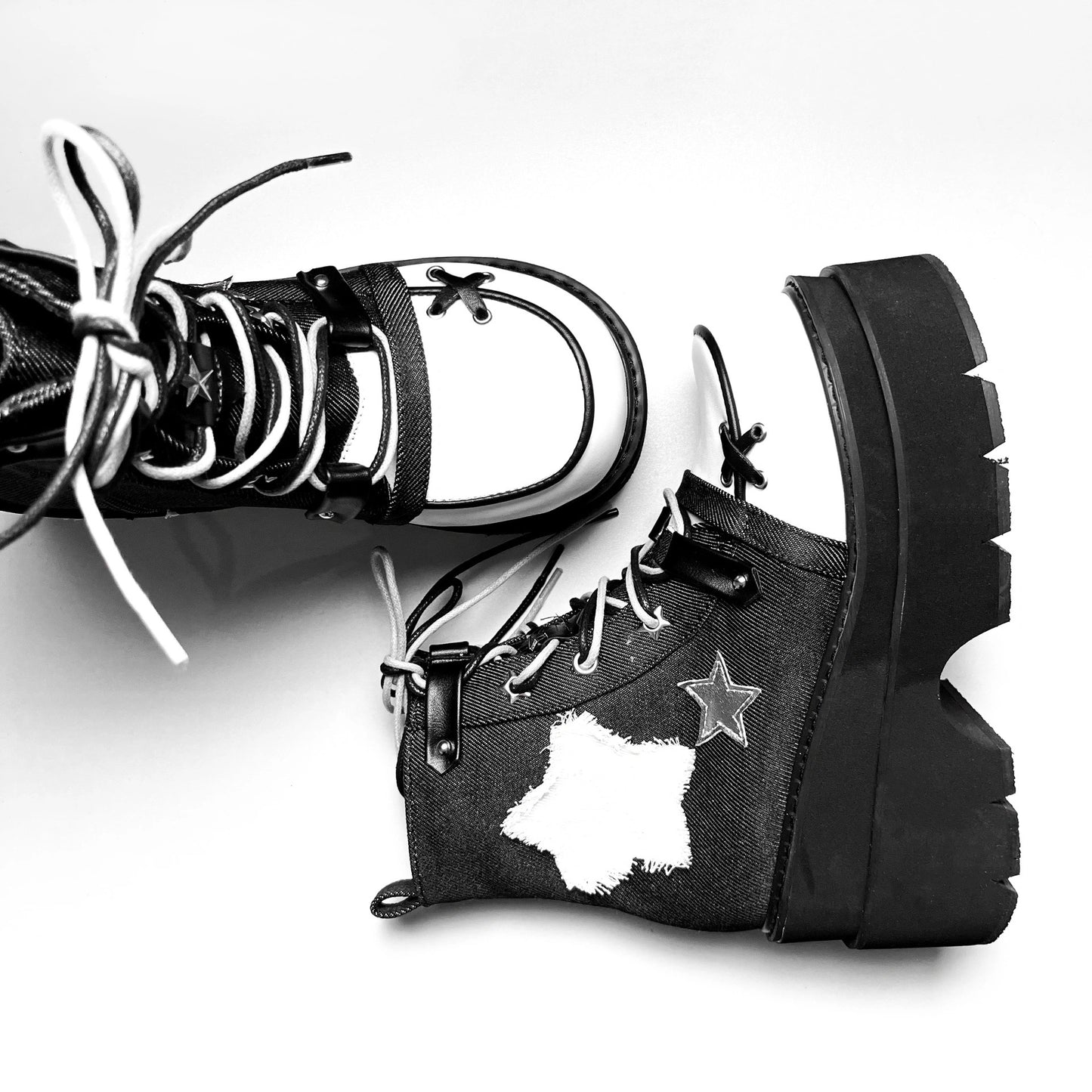 ♡ Transfer Student ♡ - Canvas Platform Bootie
