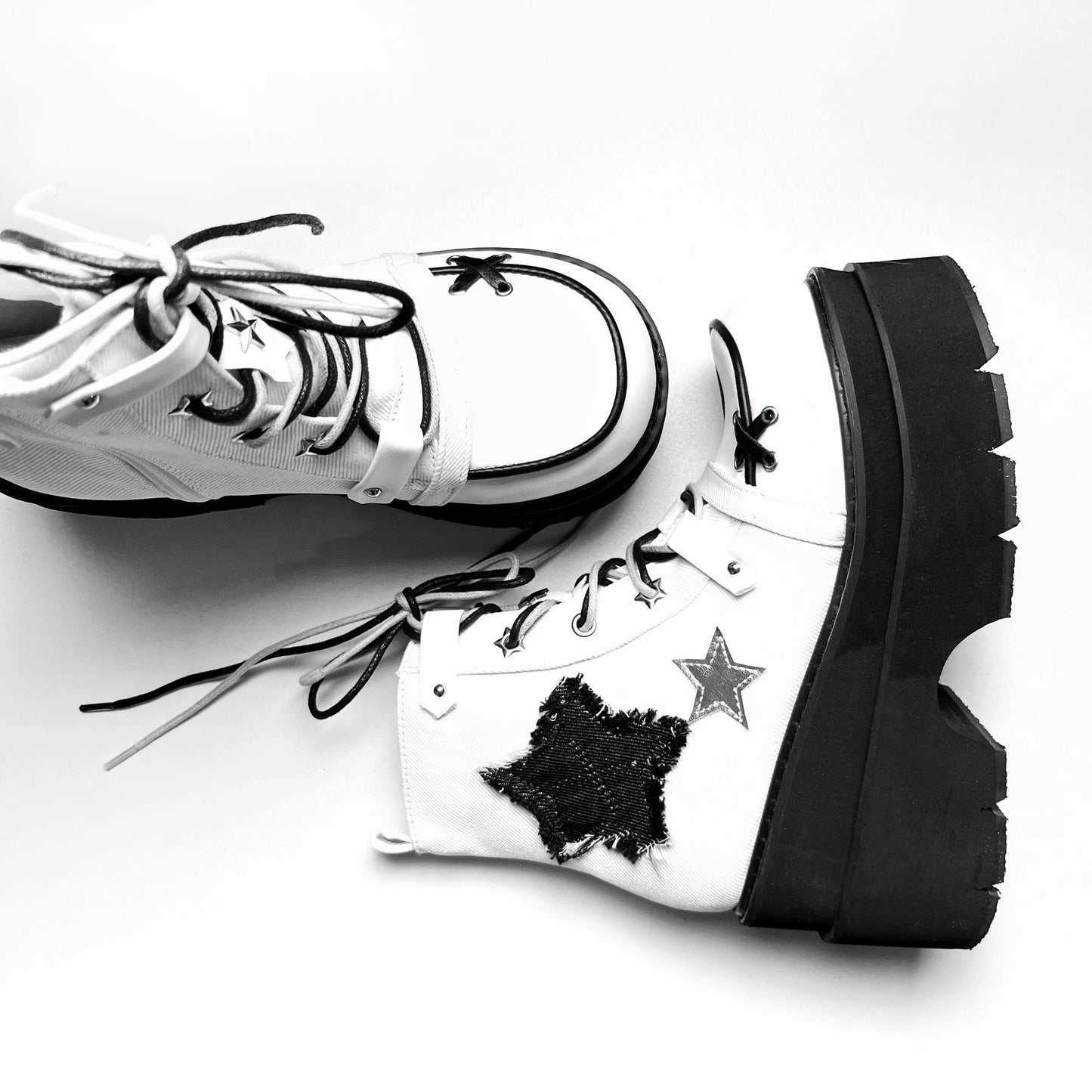 ♡ Transfer Student ♡ - Canvas Platform Bootie