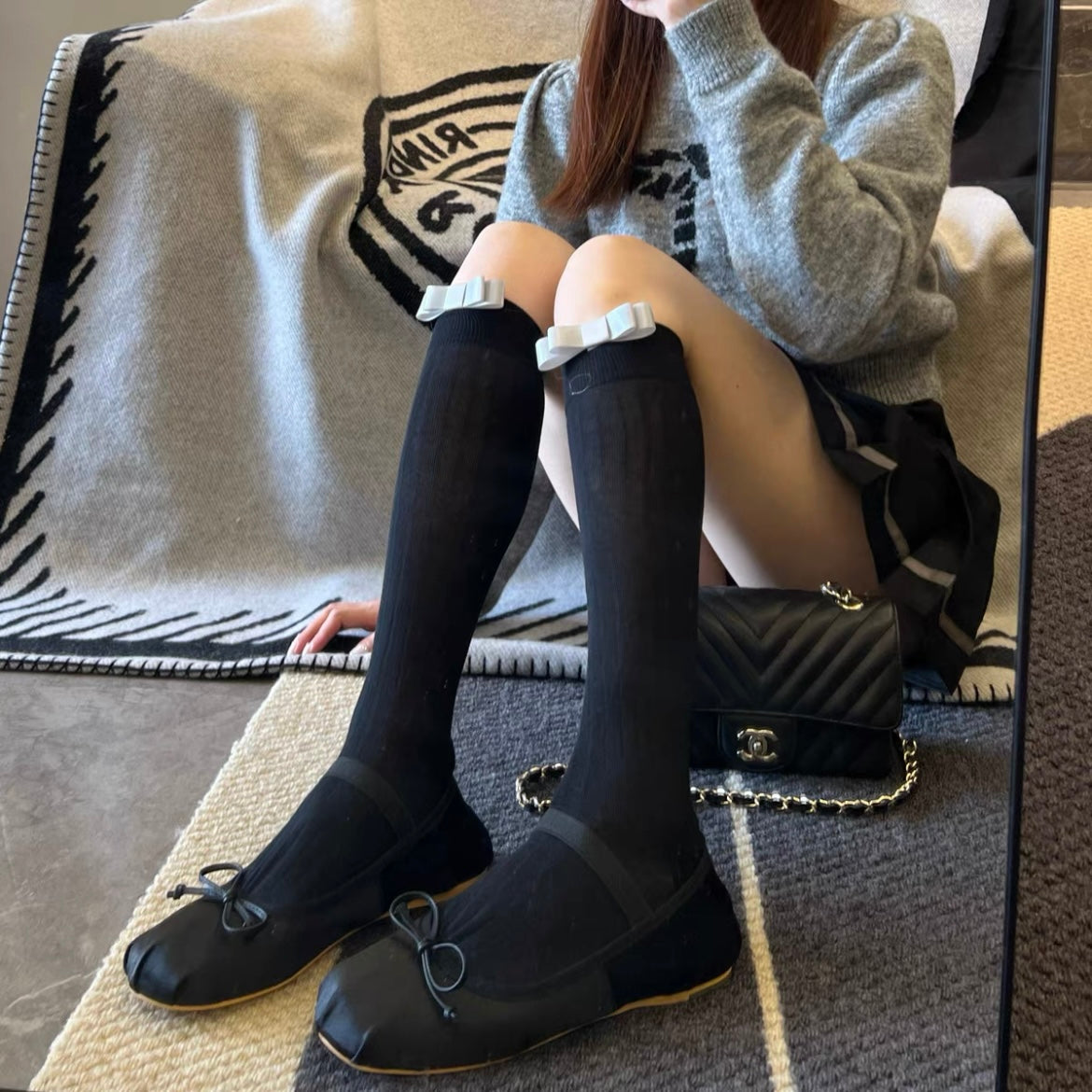 ♡ Bow Academia Socks ♡
