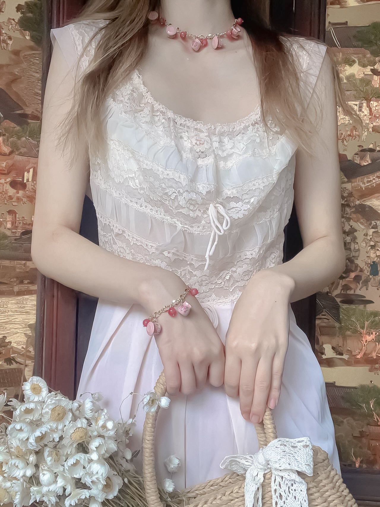 ♡ Garden Tea Party ♡ - Vintage Teacup Necklace/Bracelet