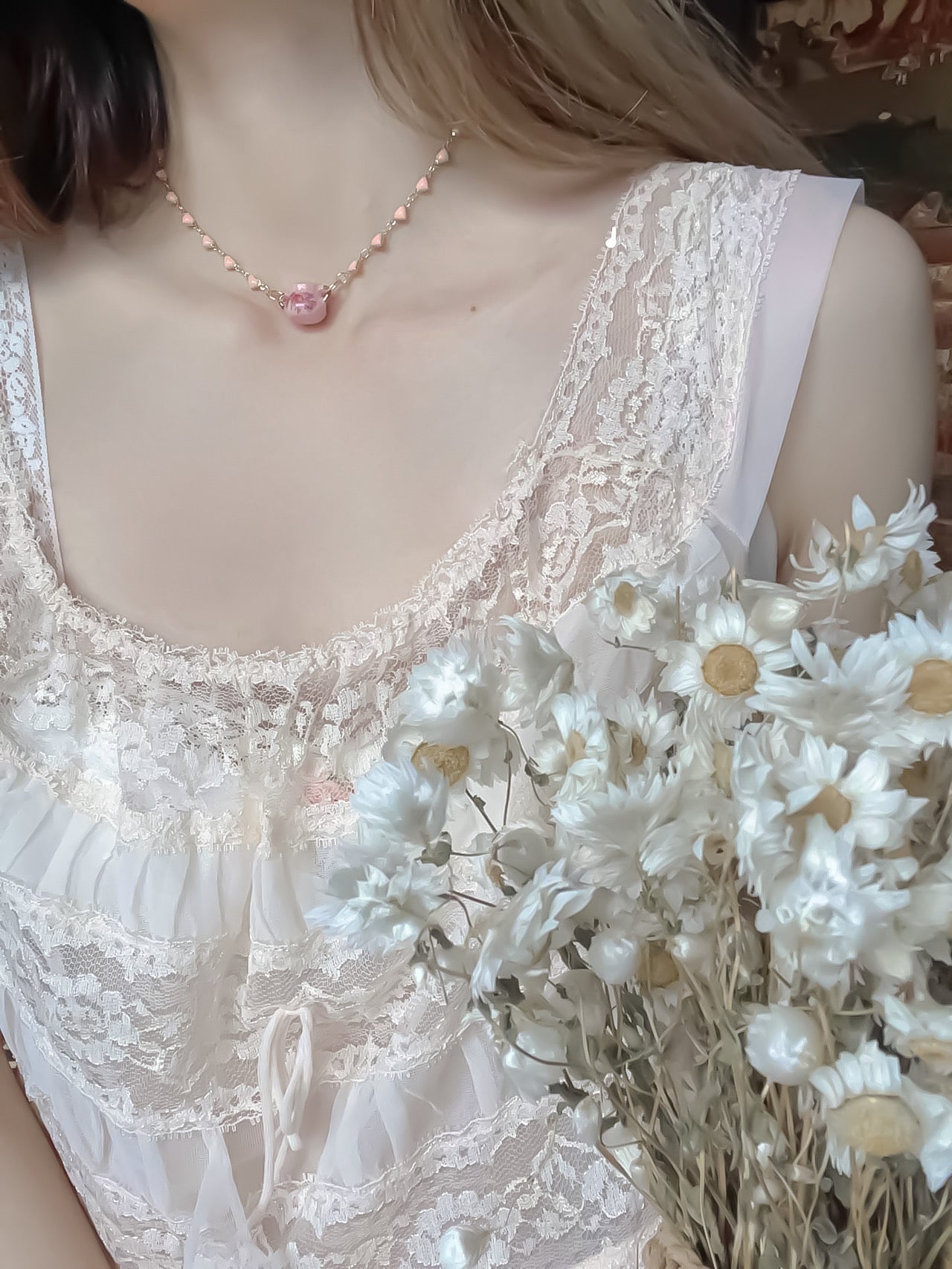 ♡ Garden Tea Party ♡ - Vintage Teacup Necklace/Bracelet